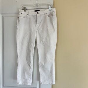 Talbots Crisp White Cropped Jeans